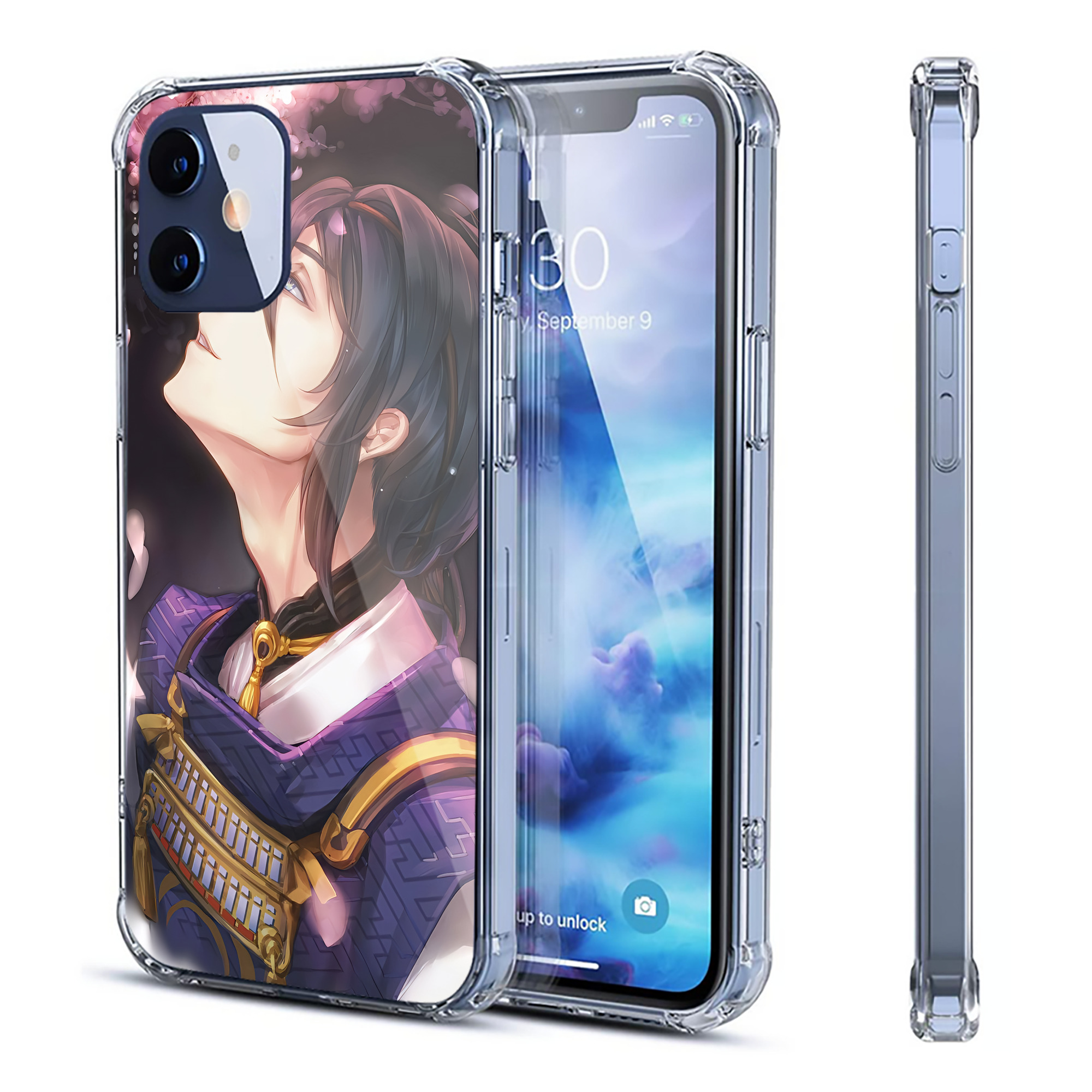 （画像用） 刀剣乱舞 Touken Ranbu 【iPhone 12シリーズ対応】透明スマホケース（クリアソフトケース）